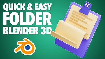 Blender 3D FOLDER Tutorial - Quick and Easy Tutorial