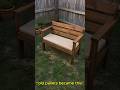 This Pallet Bench Transformation Is Insane 😍 #woodworking #diy #wood