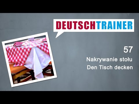Niemiecki dla początkujących (A1/A2) | Deutschtrainer: Nakrywanie stołu