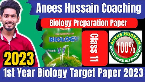 Class 11 Botany Anees Hussain preparation paper 2023 | Anees Hussain Botany target paper