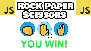 Build JavaScript ROCK PAPER SCISSORS in 18 minutes!