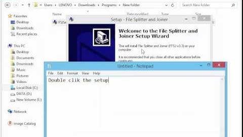 How To Install FSJ (File Splitter And Joiner)