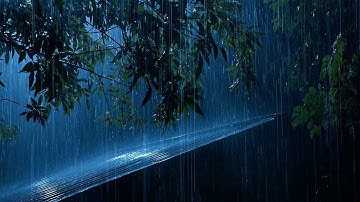 Fall Asleep Fast & Easy on Rainy Night | Torrential Rain on Tin Roof & Intense Thunder | White Noise