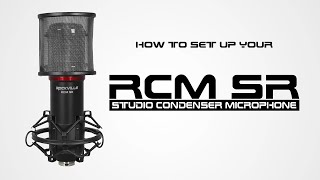 How to set up your Rockville RCM SR Studio/Recording Condenser Microphone Mic (FULL WALKTHROUGH)