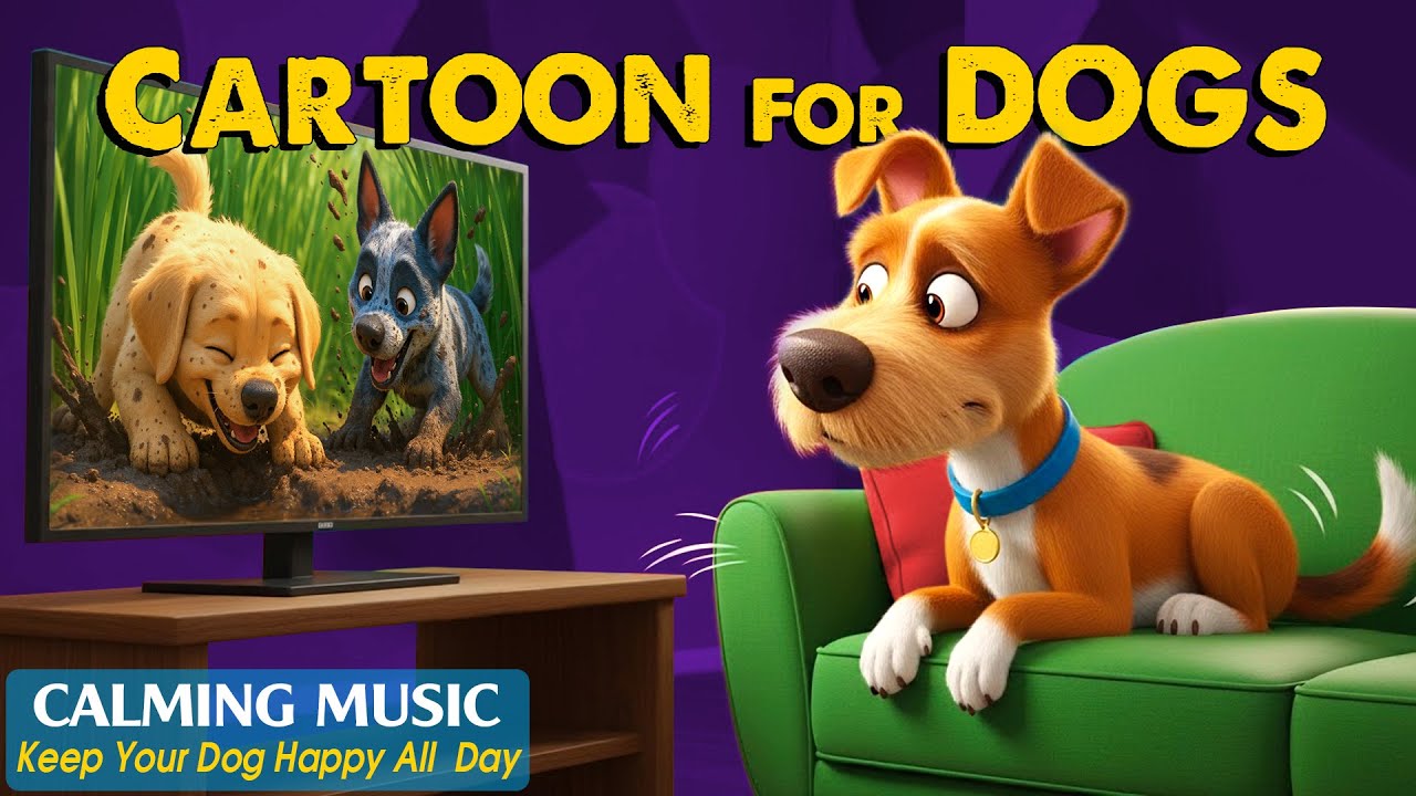 ⁣Dog Cartoon: (🔴24/7) Keep Your Dog Calm with Entertainment Videos for Dogs - Best Music for Dogs