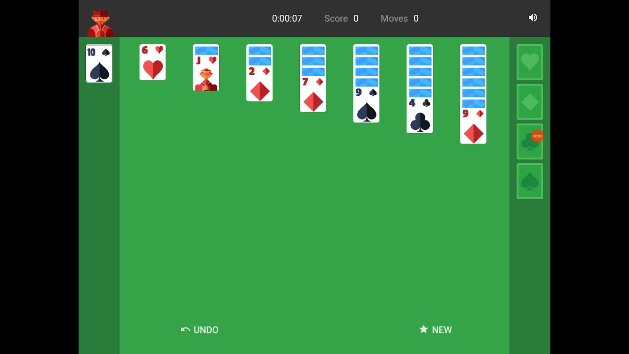 How to play solitaire in Google play games♠️♥️EASY♣️♦️