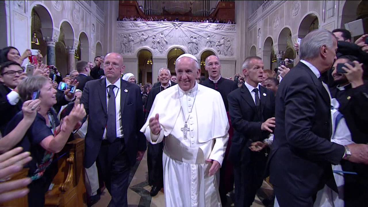 Pope Francis at the National Shrine
