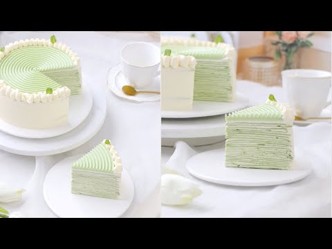 🍵 Unleash Your Taste Buds with the Ultimate Matcha Mille Crepe Cake - Mind-Blowing Dessert Decorating Tips Revealed by Sweet Planet!