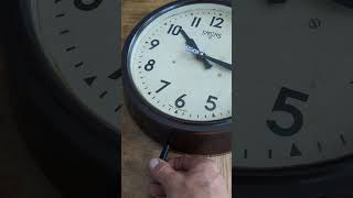 1950's Bakelite Wall Clock After Professional Conversion to Quartz / Battery Movement