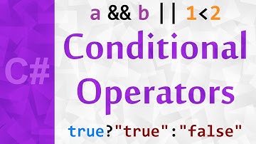 [C#] Conditional Operators Tutorial | AND operator && OR operator && Ternary Operator in Unity C#