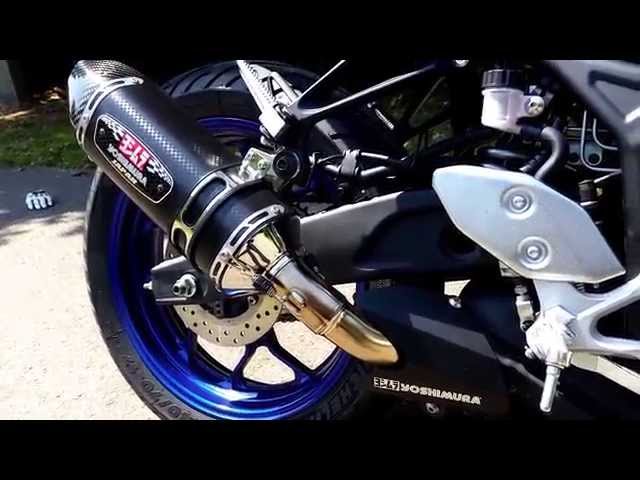 Yamaha R3 Yoshimura R77 Slip-on exhaust sound class=