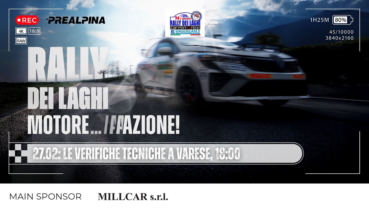 Rally dei Laghi 2026 - Verifiche tecniche