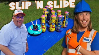 Celebrity Handyman Hal goes to Summer Camp with Benji | Slip 'N Slide for Kids Wealth