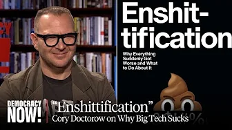 "Enshittification": Cory Doctorow on Why Big Tech Sucks, Keeps Getting Worse & What to Do About It