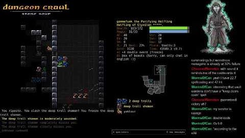 Dungeon Crawl Stone Soup With Game Sounds! - Halfling Skald - Part 2