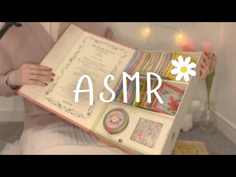 ASMR-囁き声🌸お茶のセットを開封/飲む/雑談【ルピシア THE BOOK OF TEA】Japanese wispering/opening【睡眠導入/リラックス】