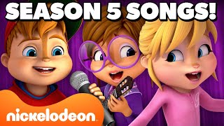 EVERY Song From ALVINN!!! AND THE CHIPMUNKS Season 5! 🐿 Part 1 | Nickelodeon Cartoon Universe