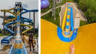 PJ's Plummet Water Slide | Extreme Drop Slide at Raging Waves