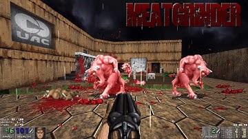 Doom MEATGRINDER [HD Textures, Rain] - Phobos Massacre | E1M4: Command Control | 4K/60