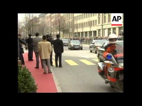 SWITZERLAND: CHINESE PRESIDENT JIANG ZEMIN VISIT (2)