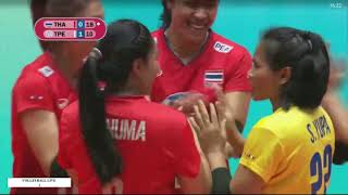 Thailand vs Chinese Taipei l 2019 Asian Women's Volleyball Championship