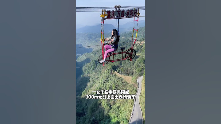 Bungee Jumping With Rope In Beautiful Place,Girl Rides A Bicycle 300 Meters High#extreme