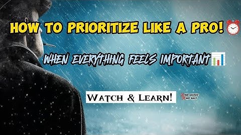 "Mastering the Art of Prioritization: Boost Your Productivity and Success!"| legacy of motivation |
