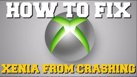 HOW TO FIX XENIA EMULATOR FROM CRASHING! (XENIA CRASH FIX)