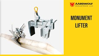 Monument clamp/lifter for handling stone monuments from Aardwolf (GPM1000) | Aardwolf