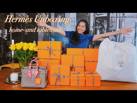 Hermès Unboxing : Home- and Tableware แกะกล่องผ้าห่ม หมอน จาน ชาม และอื่นๆของ Hermès