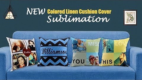 The unique colorful linen pillow case for sublimation
