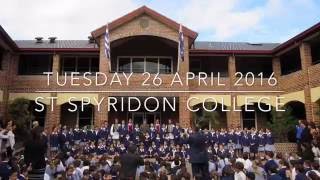 Evzones Visit St Spyridon College