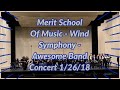 Merit school of music  wind symphony   awesome band concert 12618