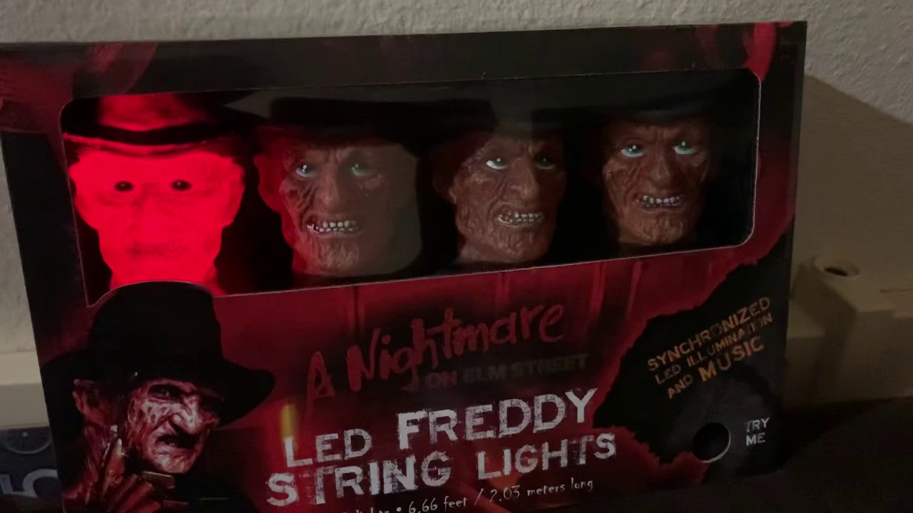 Freddy Krueger Musical String Lights *VIDEO* NEW A Nightmare on Elm Street 