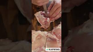 Debone Chicken Thighs In 10 Seconds.