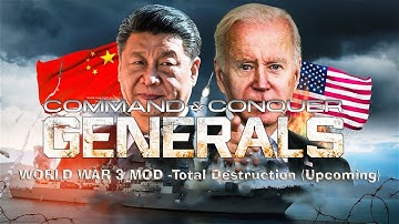 Command and Conquer World War 3 Mod Total Destruction | Aircraft Carrier at War !