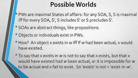 Modality- Alvin Plantinga Part 1: Possible Worlds