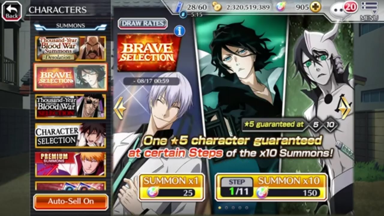 2 Steps for Zangetsu Summons Bleach Brave Souls YouTube