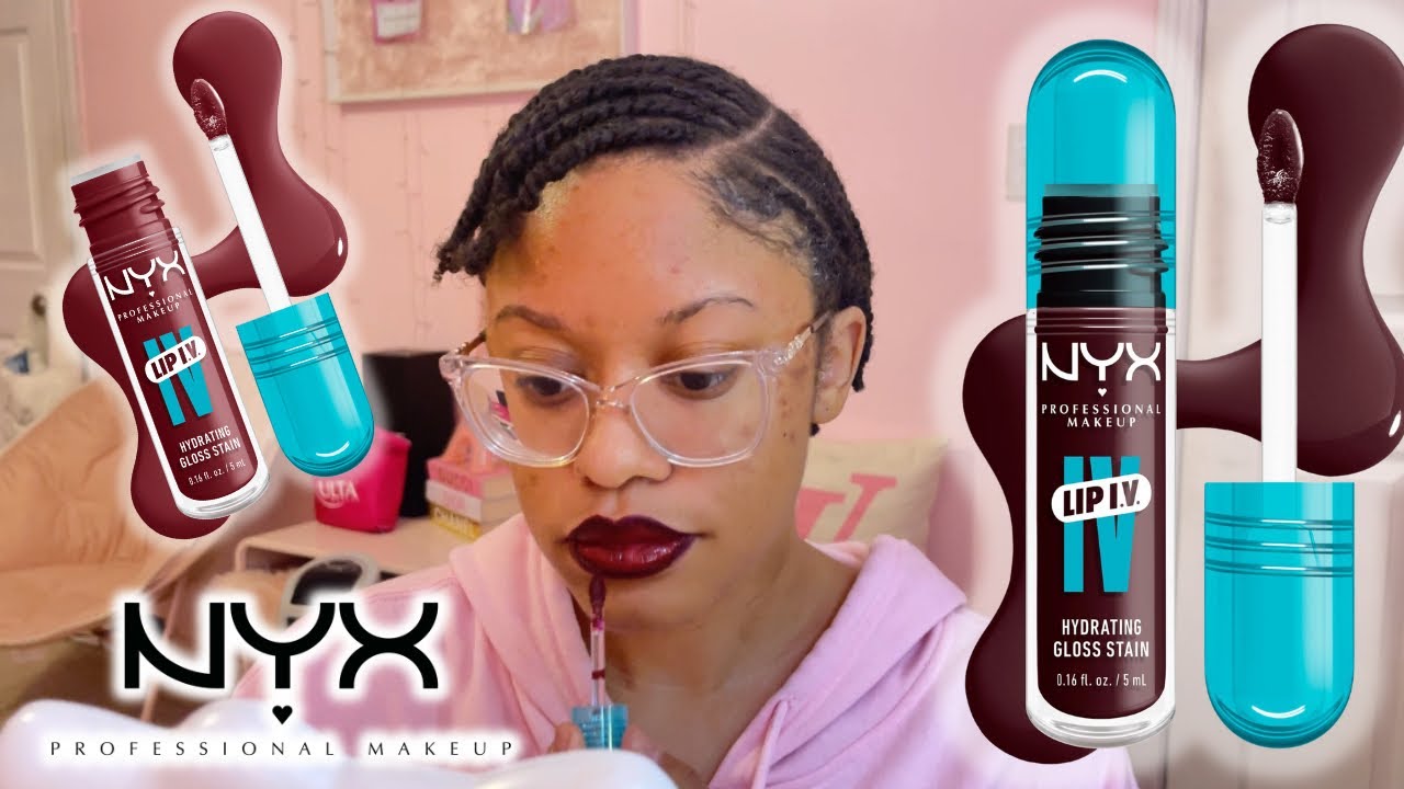 FINALLY GOT TO TRY NYX’S LIP I.V. HYDRATING GLOSS STAIN