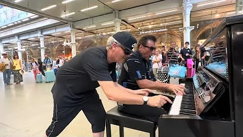 Rock and Roll Piano Jam Gets Out Of Control