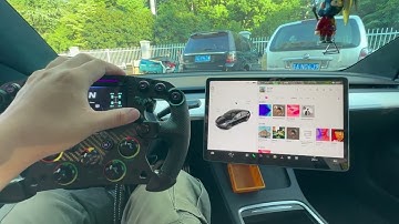 Crazy Combo: MOZA Racing FSR Wheel on Tesla! 🤯🚗