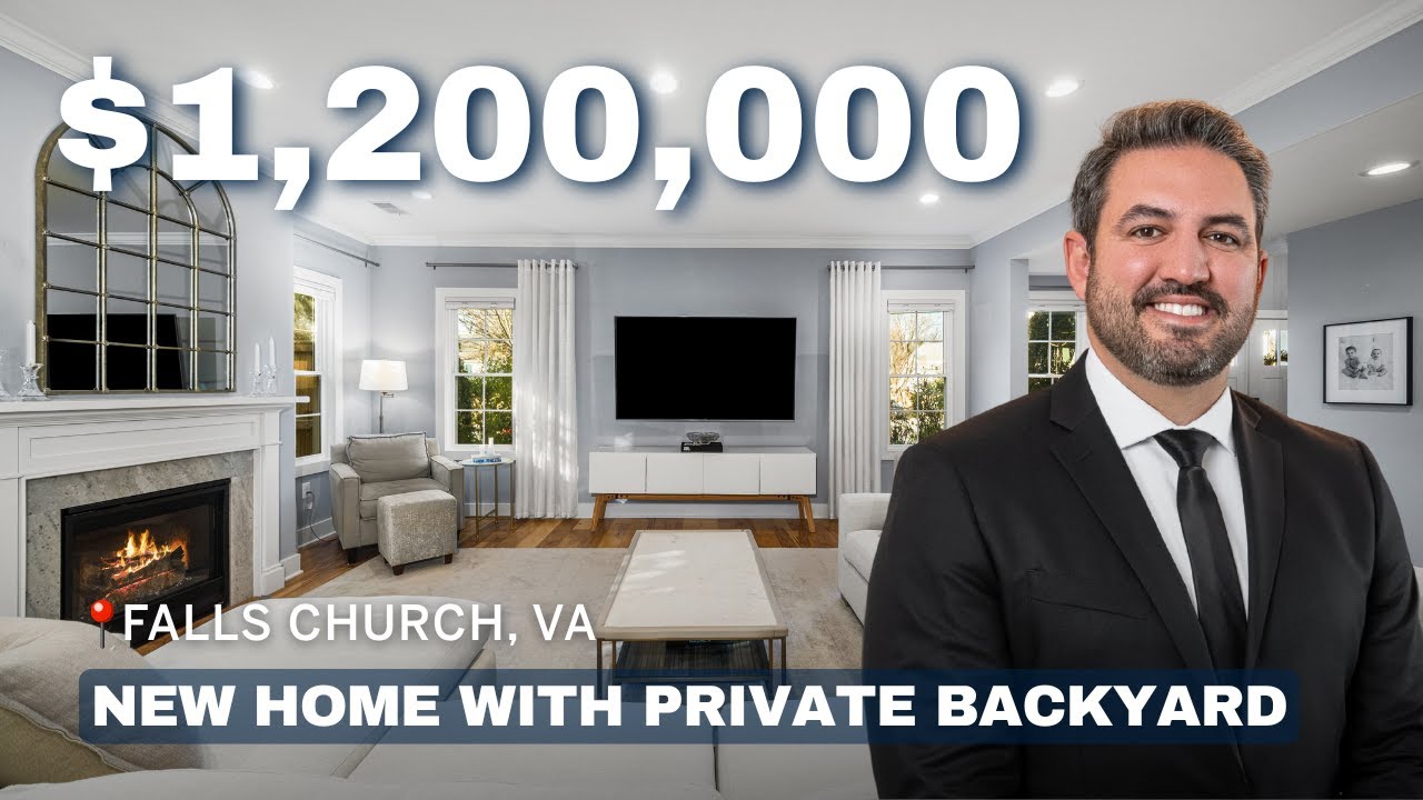 Falls Church VA Modern Home with Private Backyard, Office, and Covered Patio Near Mosaic District