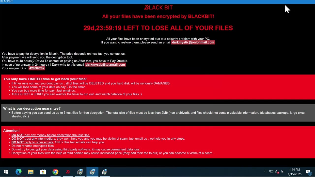 DarkMystic ransomware removal [.darkmystic file virus].