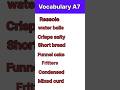 Vocabulary A7 Foods name #shorts #short