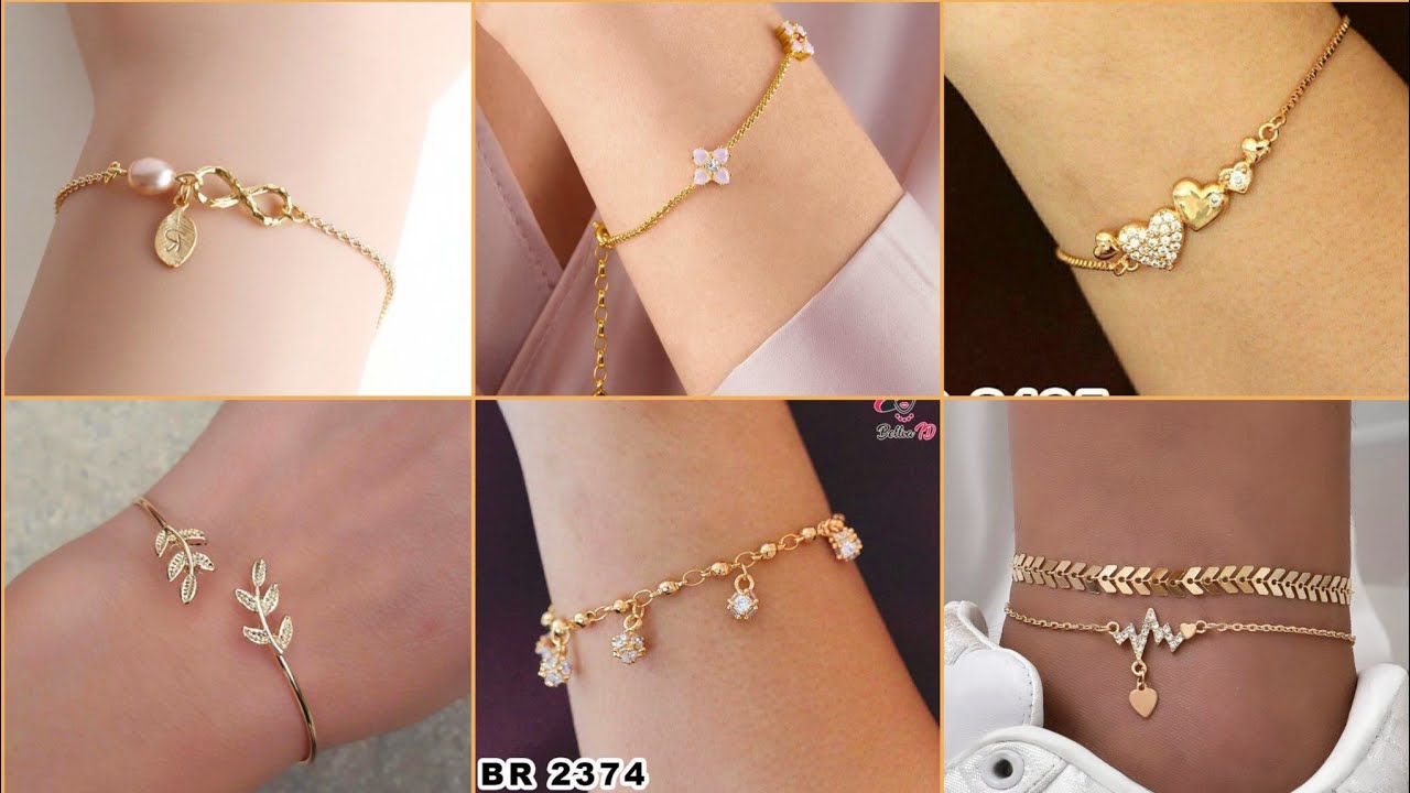stylish and elegant light weight gold bracelets design YouTube