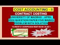 Contract costing