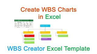 Create a WBS Chart in Excel  - Create Work Breakdown Structure Chart -  Tutorial & Free Download screenshot 1