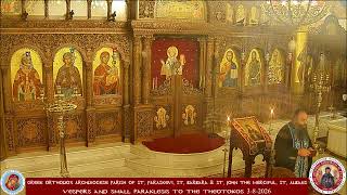 Vespers And  Small Paraklesis To The Theotokos 3-8-2026