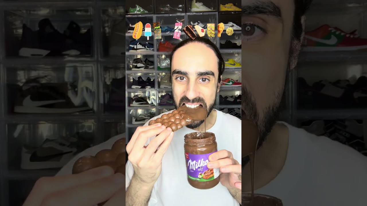 Food ASMR Eating a Gummy Hot Dog 🌭 