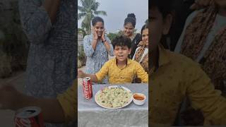 Momo eating challenge 😲 #foodchallenge #momochallengemukbang #viral #comedy #shortfeed #foodiefun